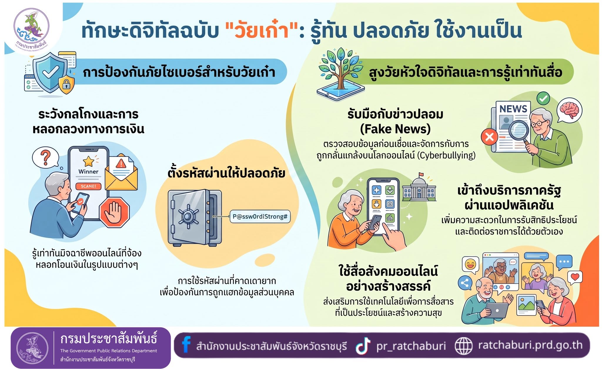 เปลี่ยน "วัยเก๋า" เป็น "วัยเก๋าหัวใจดิจิทัล": คู่มือใช้ออนไลน์ให้สุขและปลอดภัย